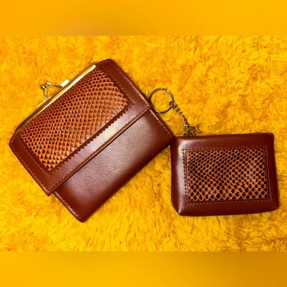 Avon Bags Avon Piece Genuine Cowhide Leather Trifold Wallet